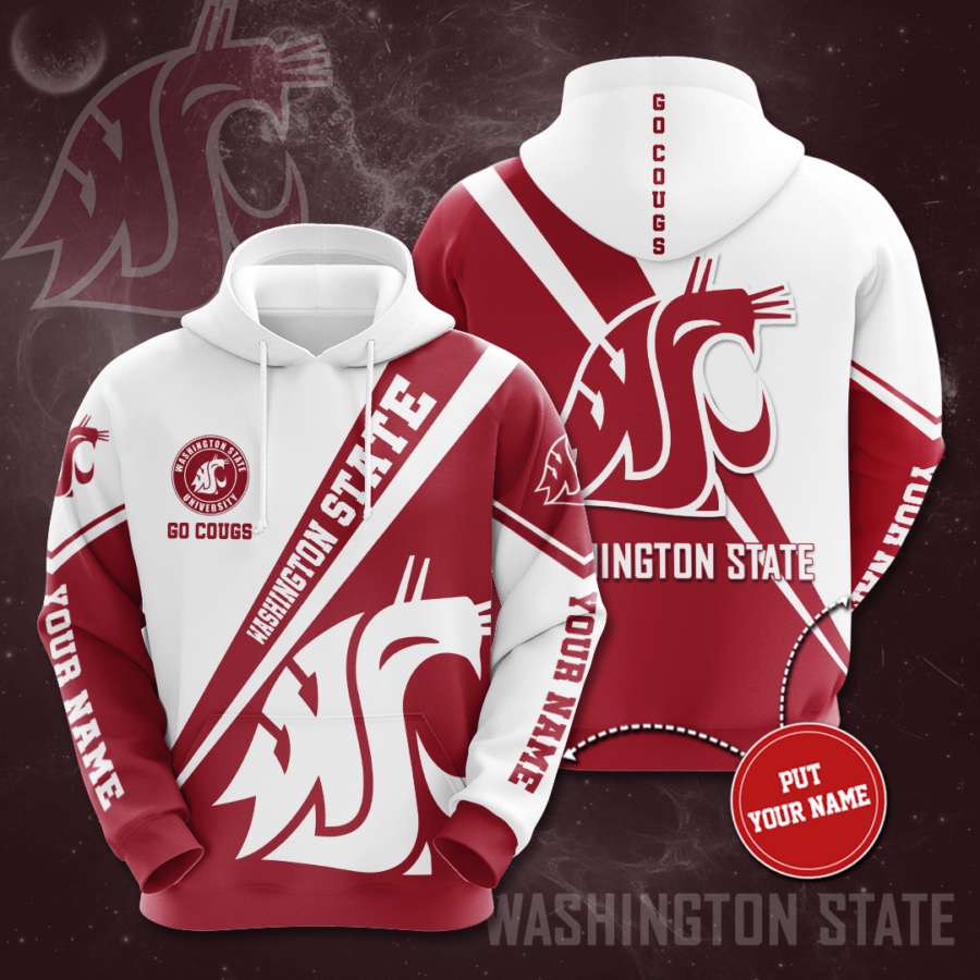 Personalized Washington State Cougars Custom Hoodie 3D 1 Personalized Washington State Cougars Custom Hoodie 3D