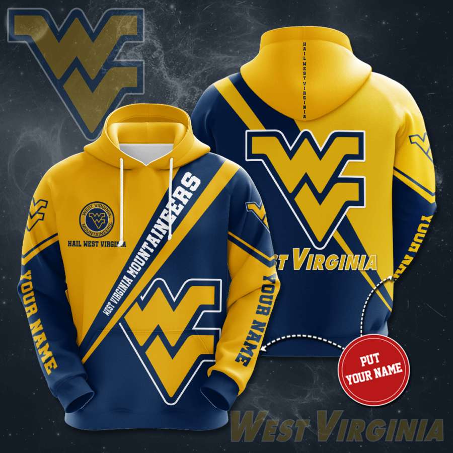 Personalized West Virginia Mountaineers Custom Hoodie 3D 2 Personalized West Virginia Mountaineers Custom Hoodie 3D