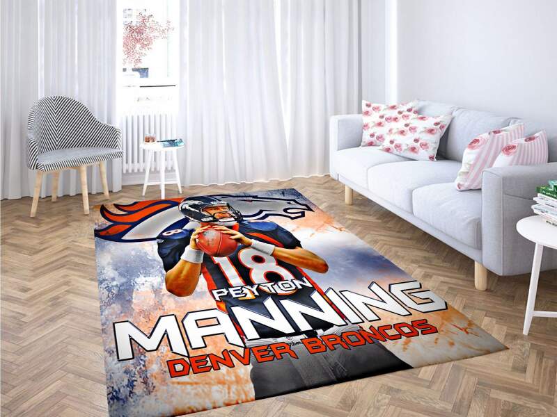 Peyton Manning Broncos Carpet Rug 2 Peyton Manning Broncos Carpet Rug