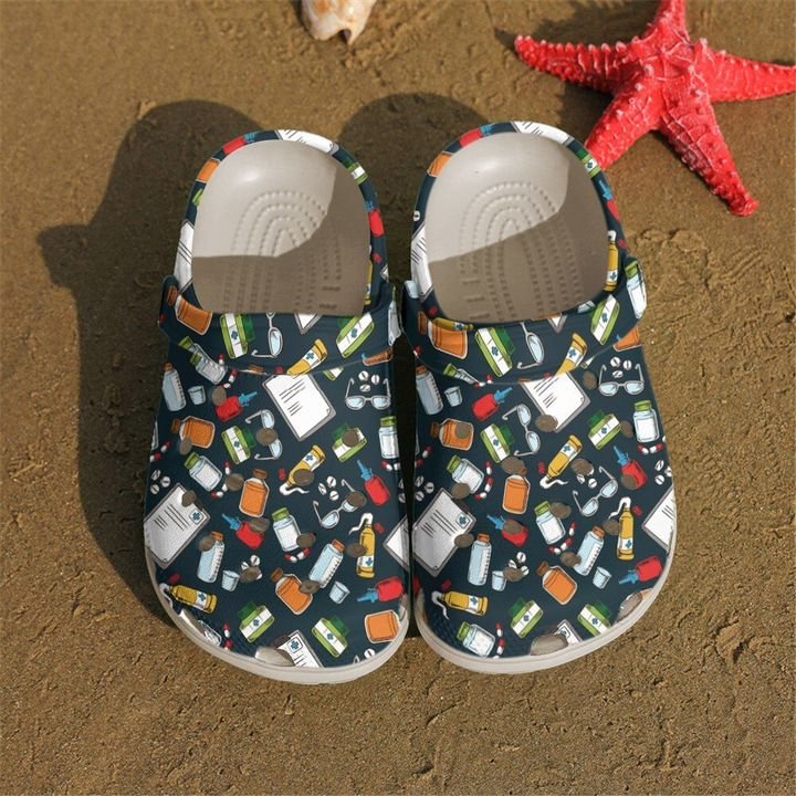 Pharmacist Pattern Crocs Clog Shoes