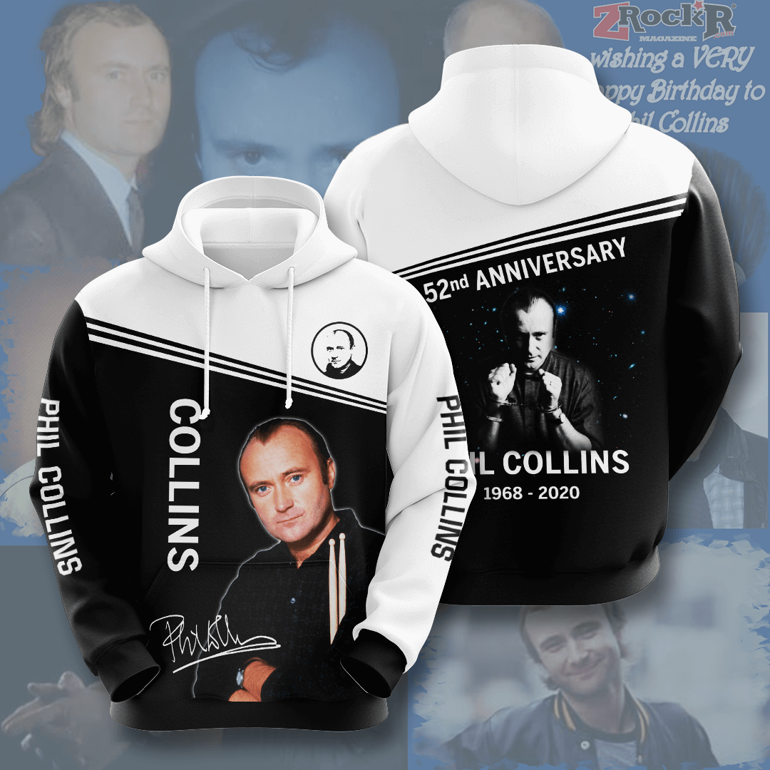 Phil Collins Custom Hoodie 3D 7 Phil Collins Custom Hoodie 3D