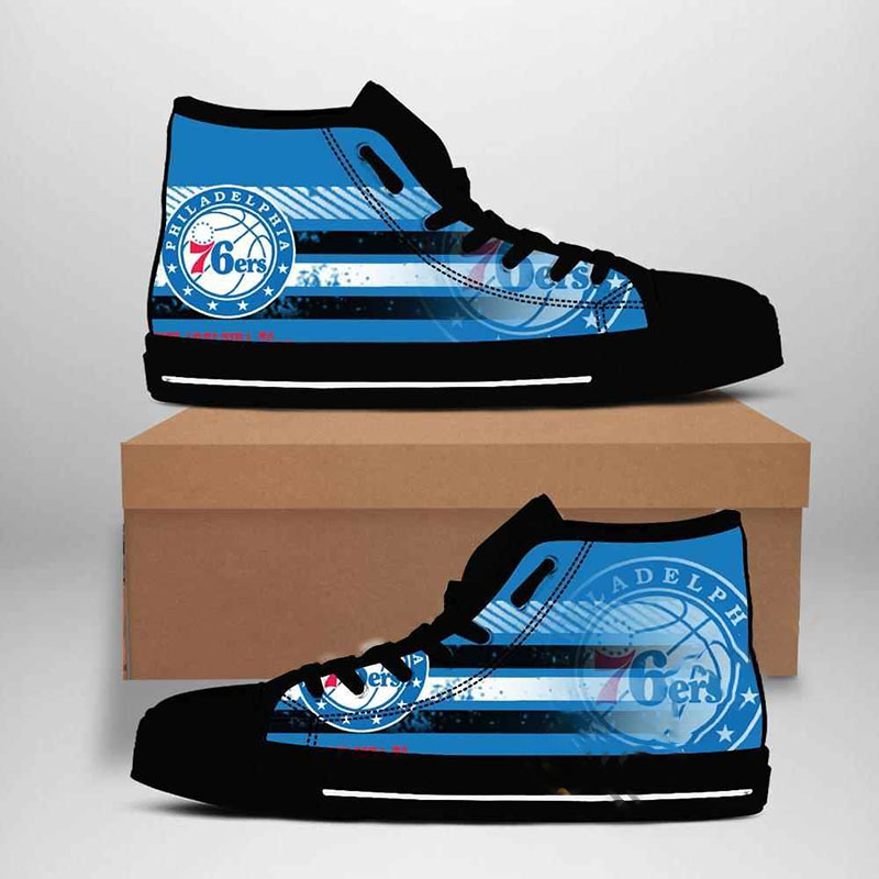 Philadelphia 76ers Nba Basketball High Top Shoes