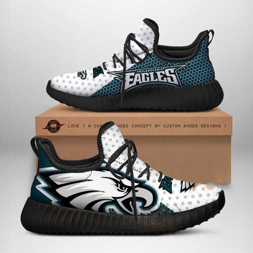 Philadelphia Eagles Customize Yeezy Boost 1 Philadelphia Eagles Customize Yeezy Boost