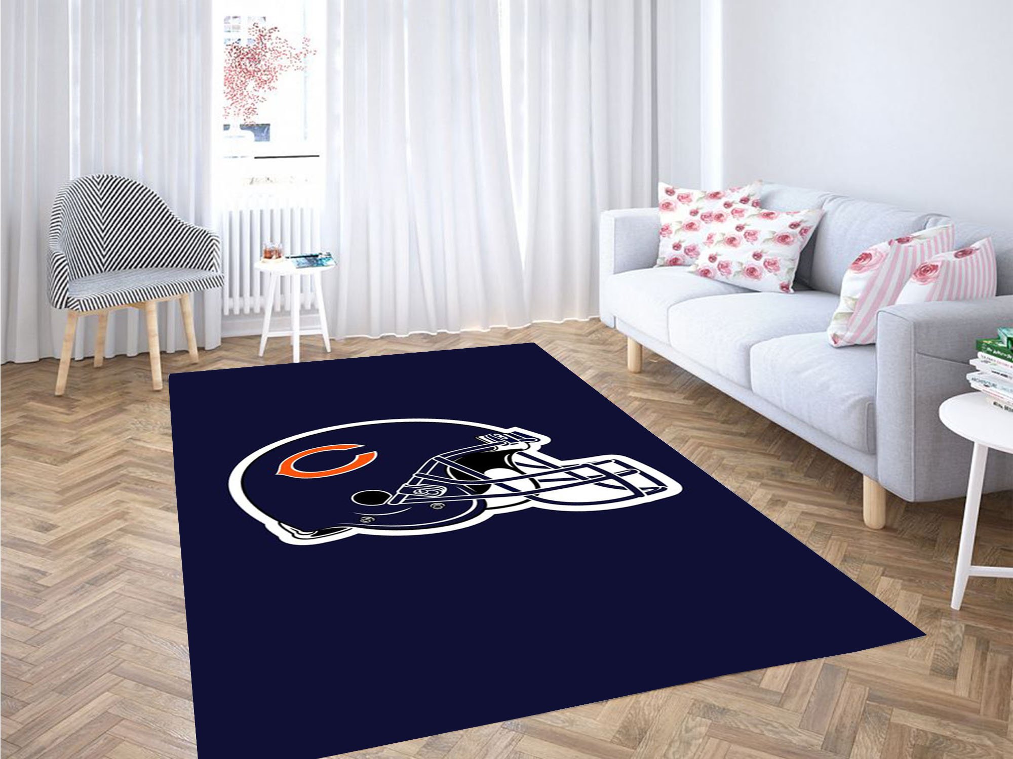 Philadelphia Eagles Helmet Logo Carpet Rug