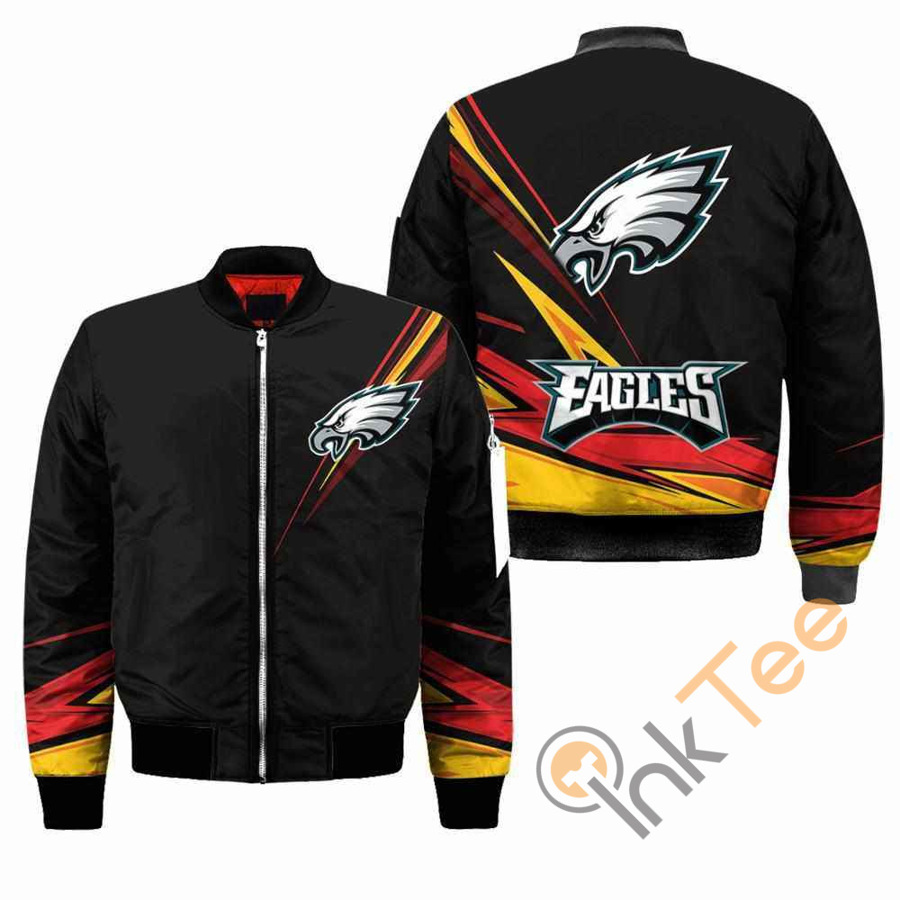Philadelphia Eagles NFL Black Apparel Best Christmas Gift For Fans Bomber Jacket