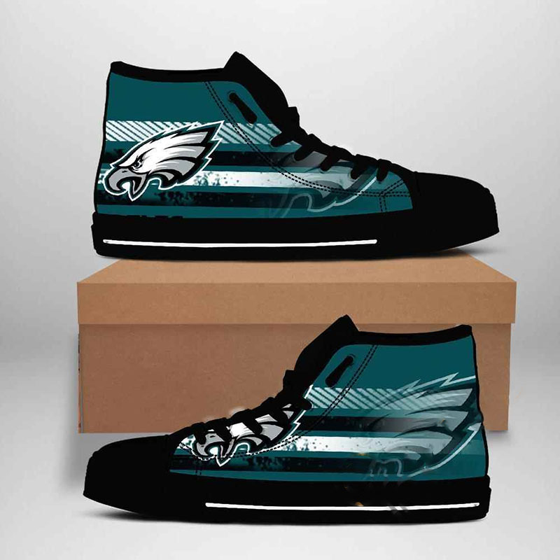 Philadelphia Eagles Nfl Football High Top Shoes