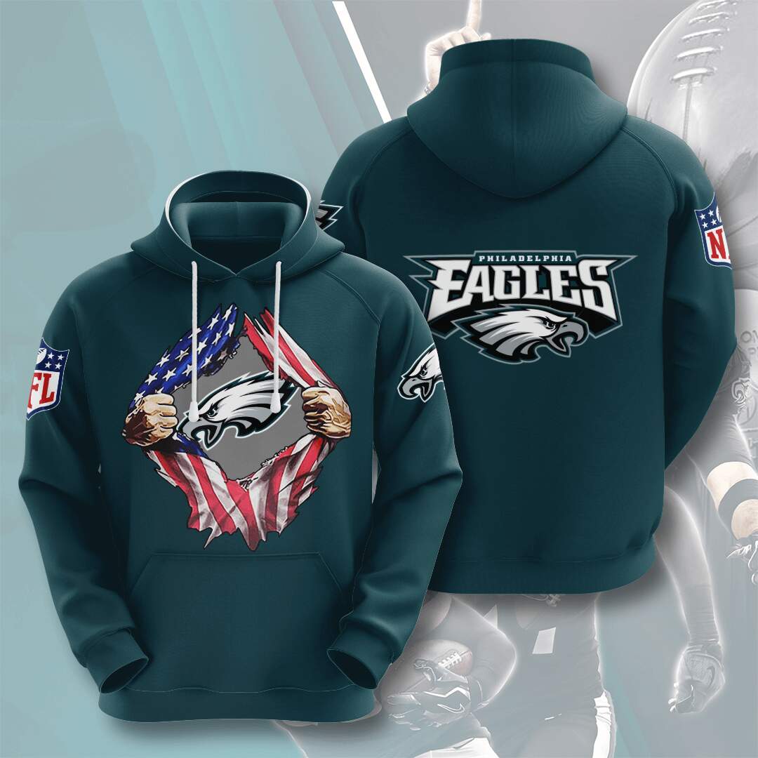 Philadelphia Eagles Custom Hoodie 3D 4 Philadelphia Eagles Custom Hoodie 3D