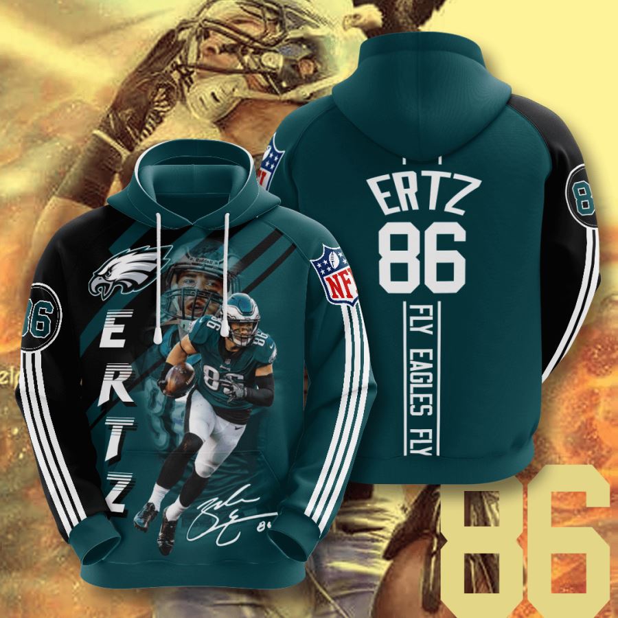 Philadelphia Eagles Custom Hoodie 3D 6 Philadelphia Eagles Custom Hoodie 3D