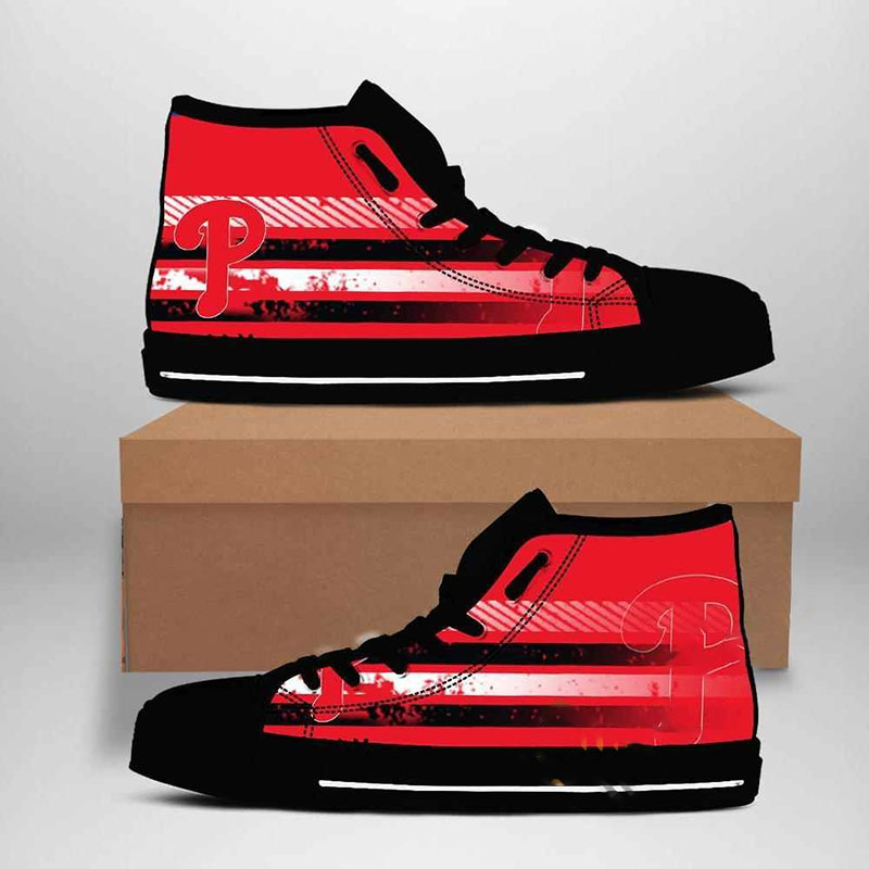 Philadelphia Phillies Mlb Baseball High Top Shoes