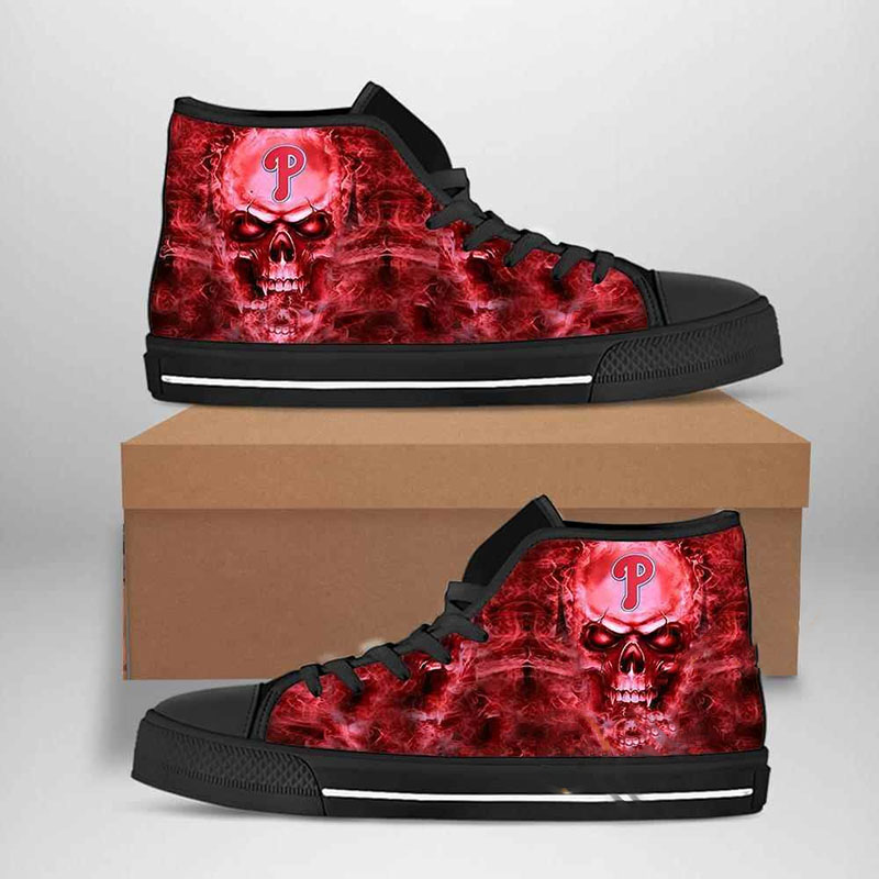 Philadelphia Phillies Mlb Baseball High Top Shoes