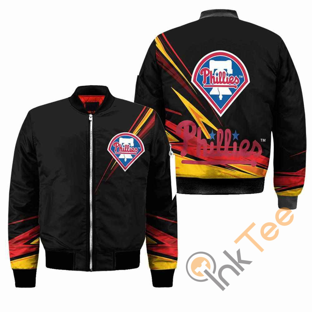 Philadelphia Phillies MLB Black Apparel Best Christmas Gift For Fans Bomber Jacket 15 Philadelphia Phillies MLB Black Apparel Best Christmas Gift For Fans Bomber Jacket
