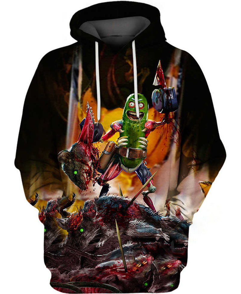 Pickle Rick Hoodie 3D