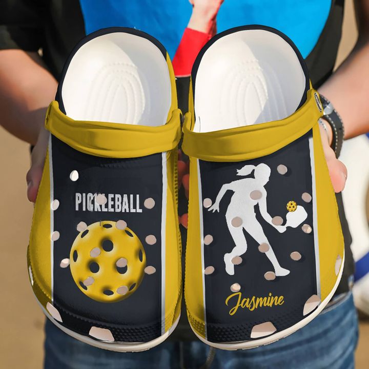 Pickleball Personalized Love Crocs Clog Shoes