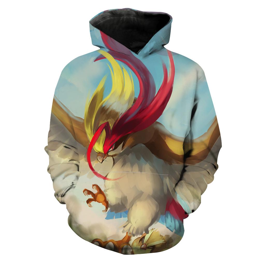 Pidgeot Pokemon Pidgeot Hoodie 3D 1 Pidgeot Pokemon Pidgeot Hoodie 3D