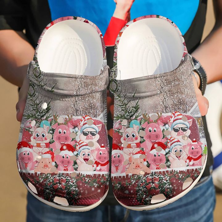 Pig Christmas Pigs Crocs Clog Shoes 1 Pig Christmas Pigs Crocs Clog Shoes