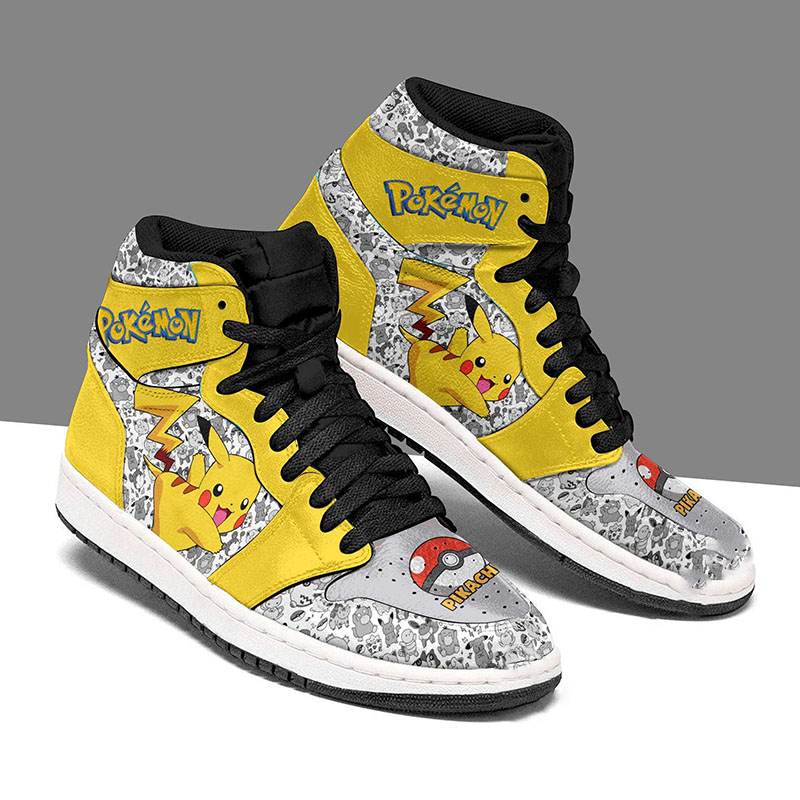 Pikachu Anime Pokemon Personalized Custom Air Jordan Shoes