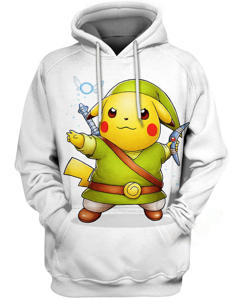 Pikachu Cosplay Hoodie 3D