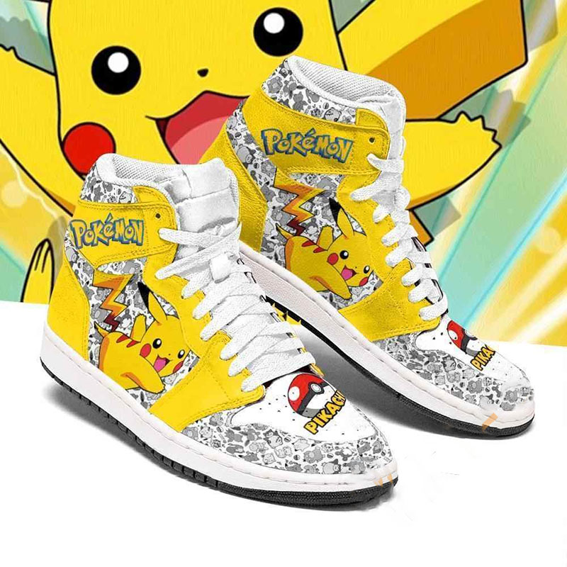 Pikachu Cute Pokemon Sneakers Air Jordan Shoes