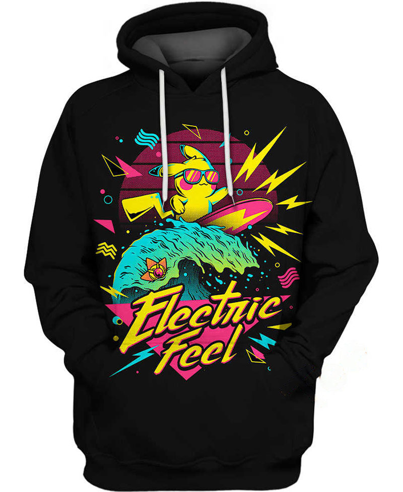 Pikachu Electrical Feel Hoodie 3D