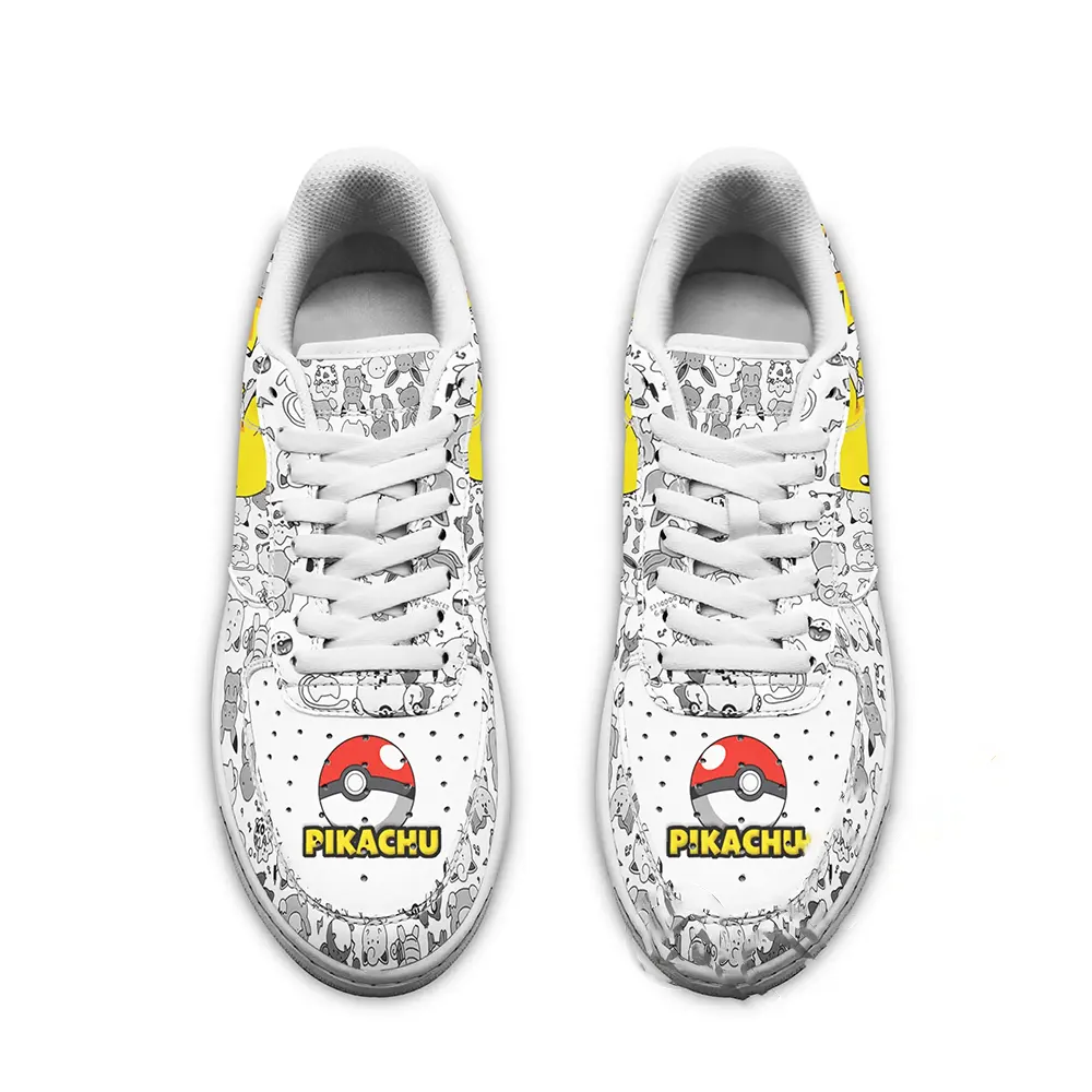 Pikachu Fan Gift Idea Nike Air Force Shoes 4 Pikachu Fan Gift Idea Nike Air Force Shoes