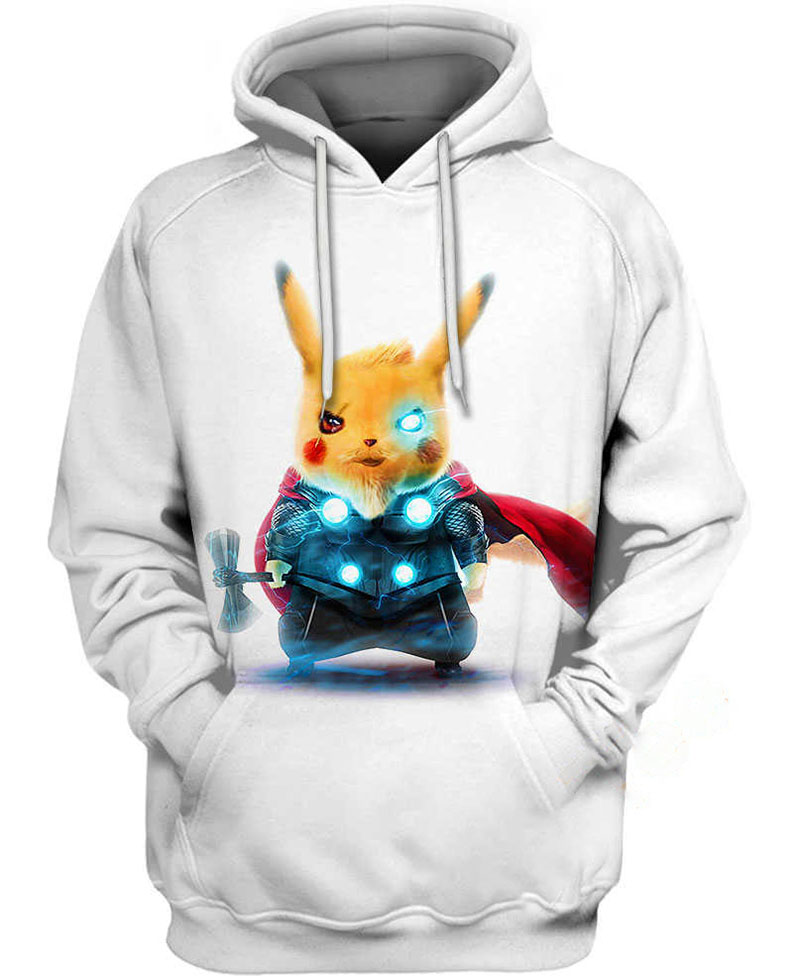 Pikachu Thor Hoodie 3D
