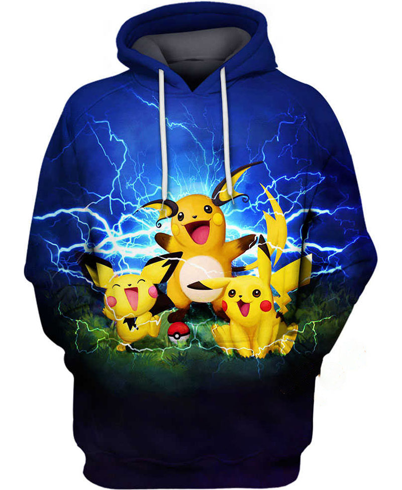 Pikachu Transformation Hoodie 3D 9 Pikachu Transformation Hoodie 3D