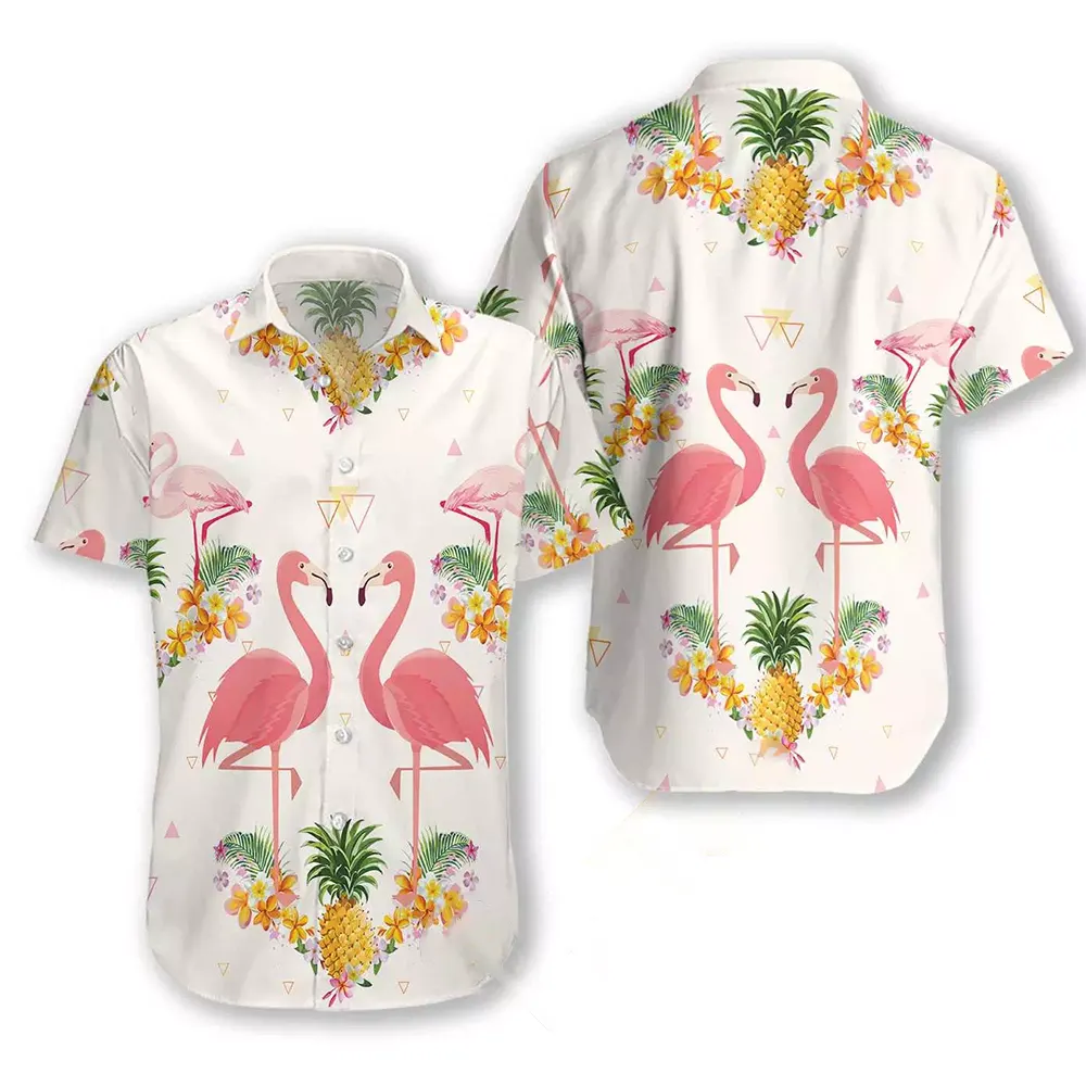 Pineapple And Flamingo Hawaiian shirts 8 Pineapple And Flamingo Hawaiian shirts