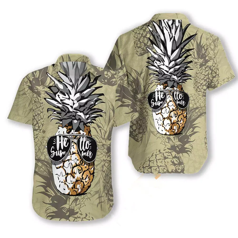 Pineapple Hello Summer Hawaiian shirts
