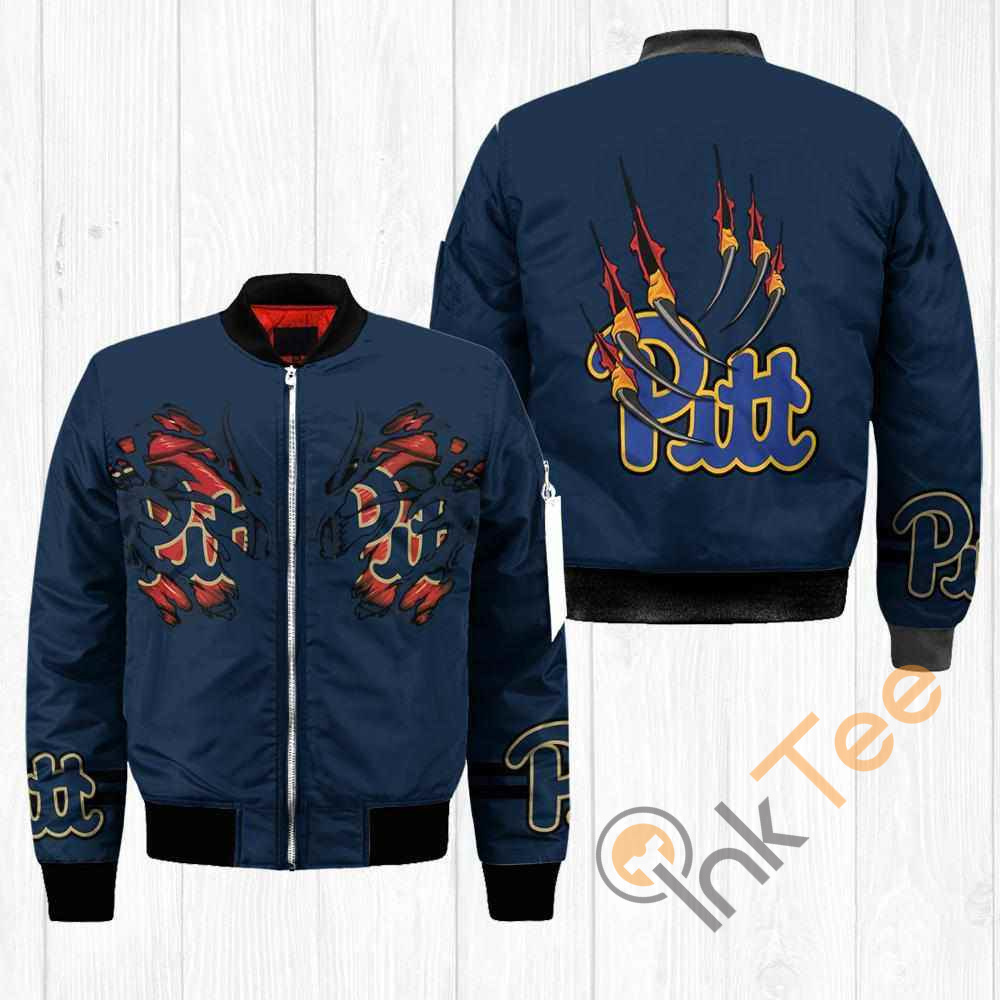 Pitt Panthers NCAA Claws Apparel Best Christmas Gift For Fans Bomber Jacket
