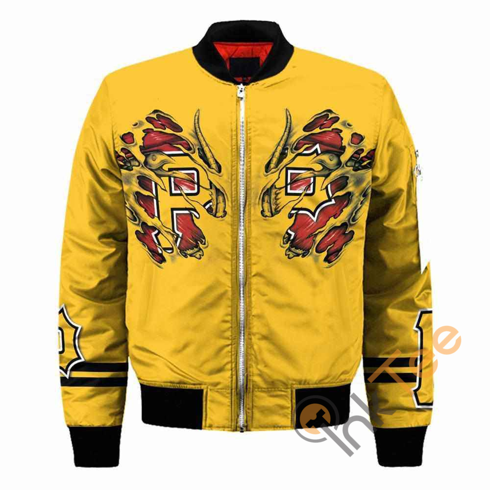 3D Pittsburgh Pirates MLB Claws Apparel Best Christmas Gift For Fans Bomber Jacket
