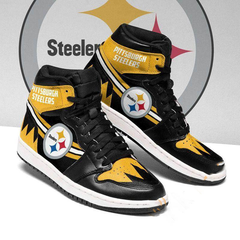 Pittsburgh Steelers Custom Sneaker Air Jordan Shoes 10 Pittsburgh Steelers Custom Sneaker Air Jordan Shoes