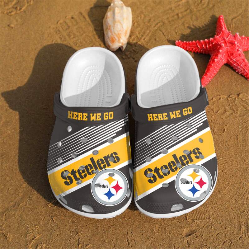 Pittsburgh Steelers Here We Go Custom Crocs Clog Shoes 5 Pittsburgh Steelers Here We Go Custom Crocs Clog Shoes