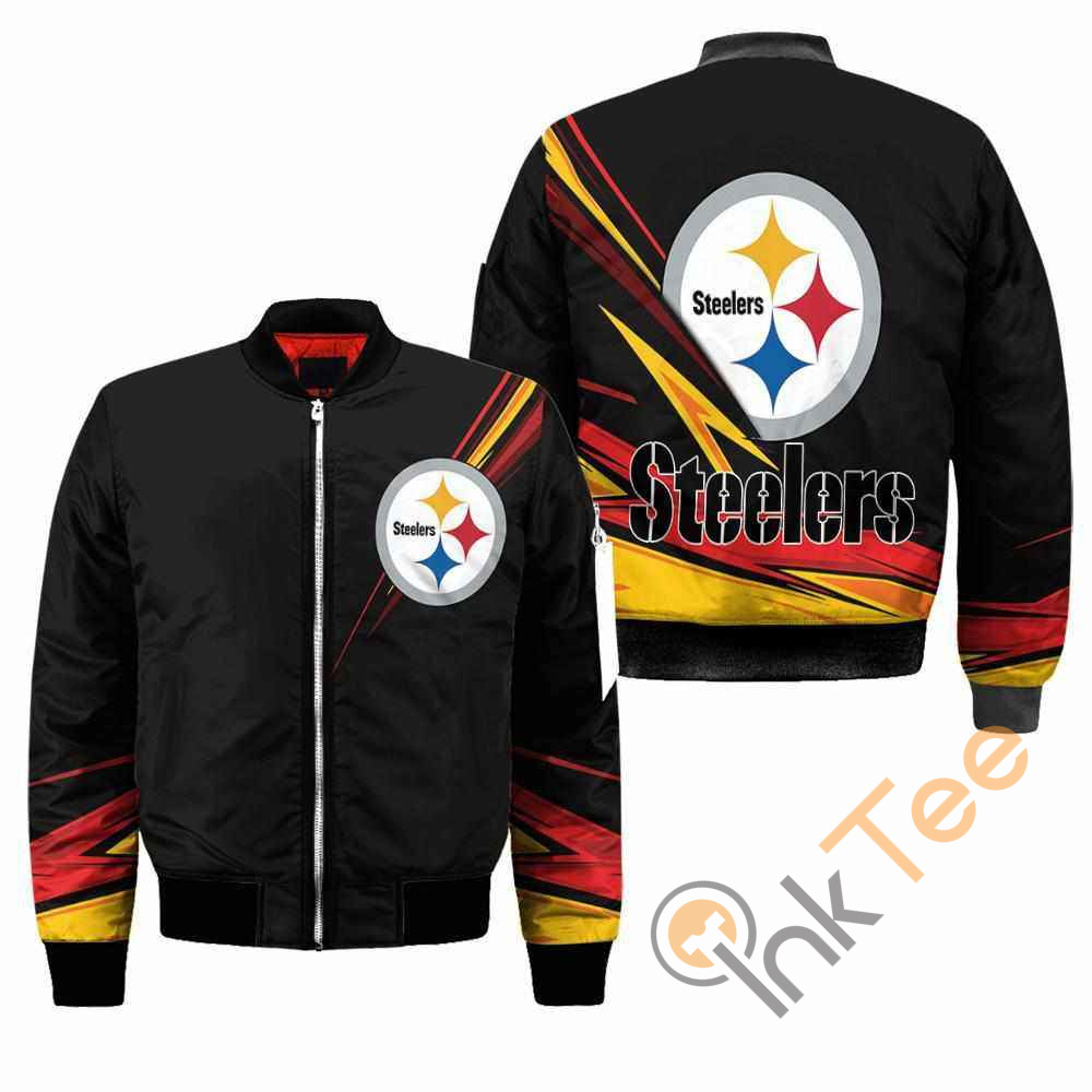 Pittsburgh Steelers NFL Black Apparel Best Christmas Gift For Fans Bomber Jacket