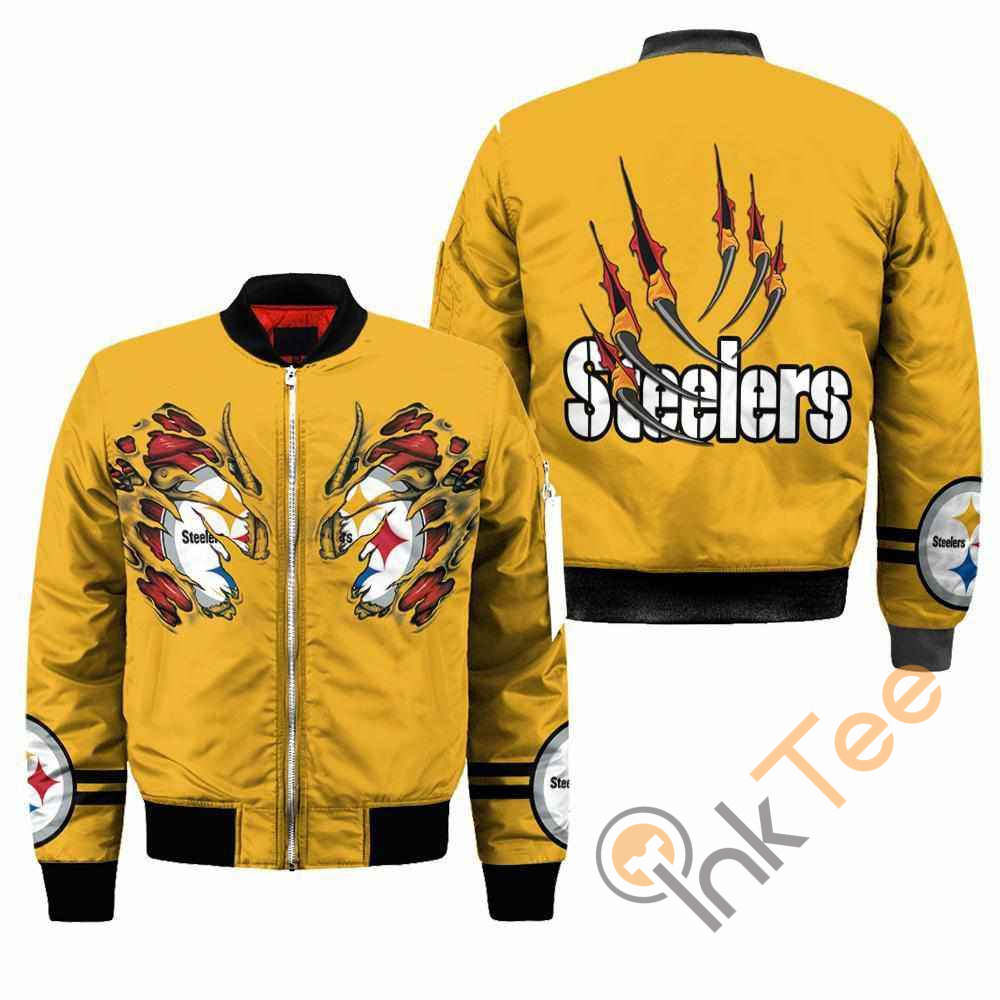 Pittsburgh Steelers NFL Claws Apparel Best Christmas Gift For Fans Bomber Jacket