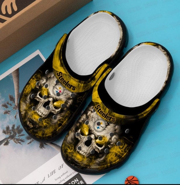 Pittsburgh Steelers Skull Crocband Nfl Crocs Clog Shoes 13 Pittsburgh Steelers Skull Crocband Nfl Crocs Clog Shoes
