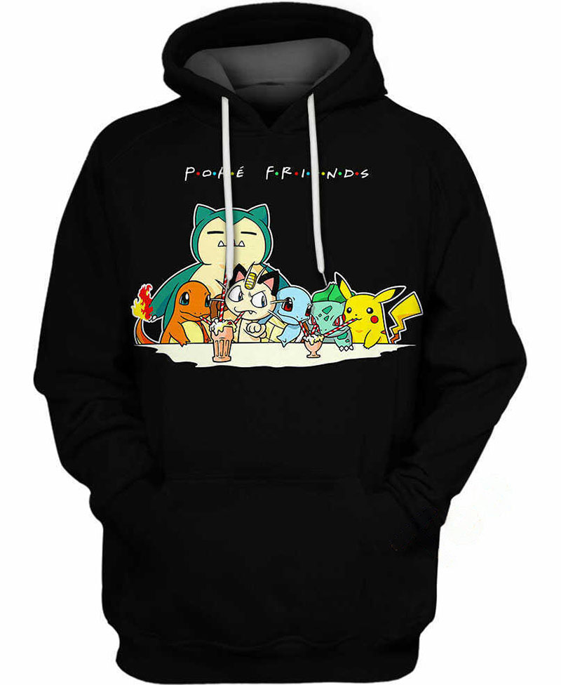 Pok? Friends Hoodie 3D 14 Pok? Friends Hoodie 3D
