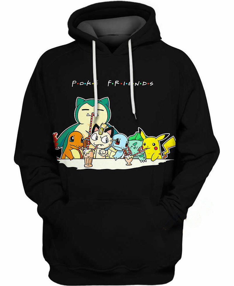 Poke Friends Hoodie 3D 10 Poke Friends Hoodie 3D