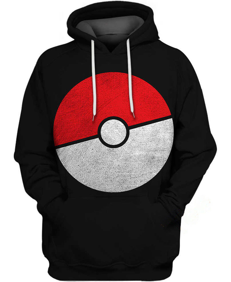 Pokeball Hoodie 3D 15 Pokeball Hoodie 3D