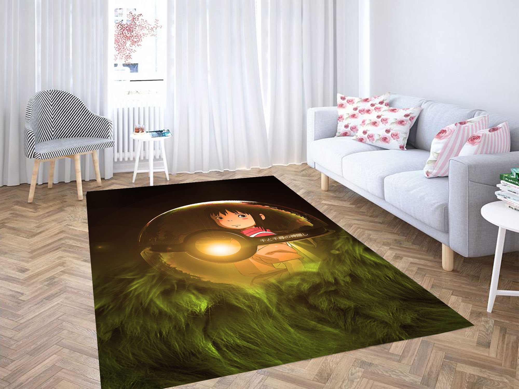 Pokeman Ball And Chihiro Carpet Rug