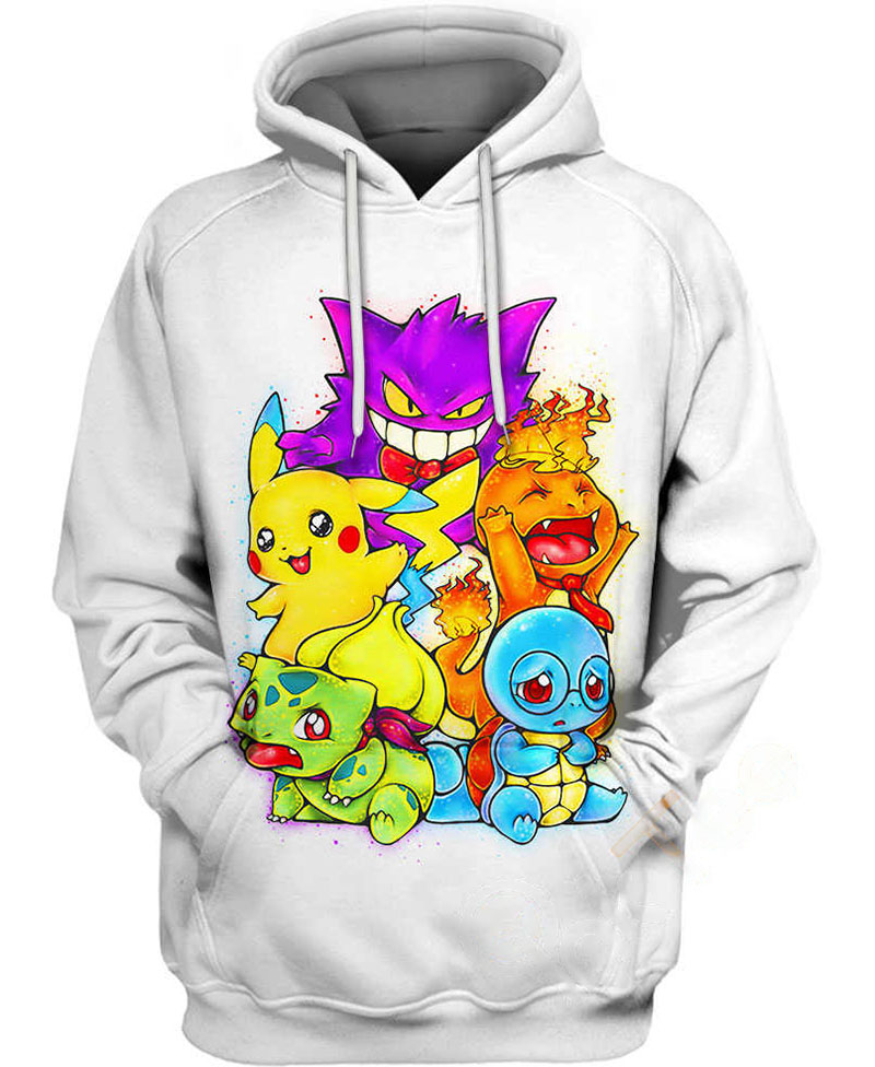 Pokemon Emotions Hoodie 3D 12 Pokemon Emotions Hoodie 3D
