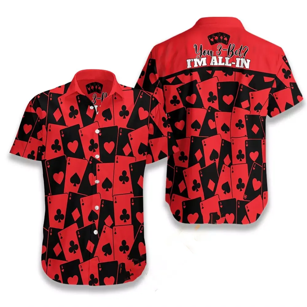 Poker Seamless Pattern Hawaiian shirts