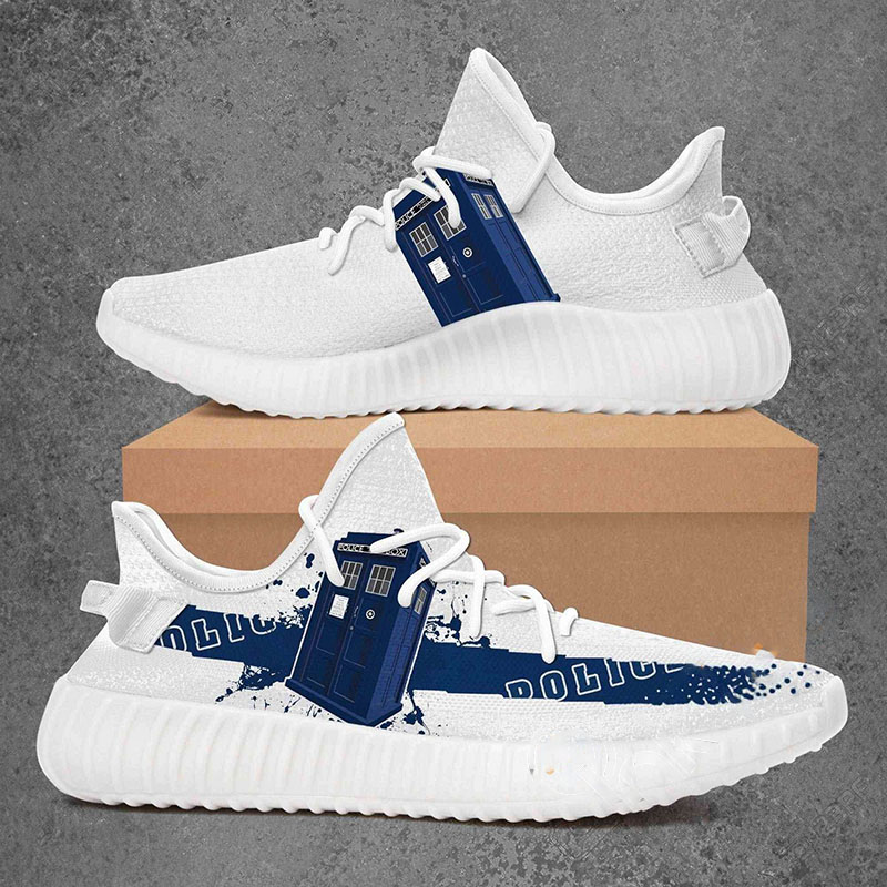 Police Box Dr Who Yeezy Boost