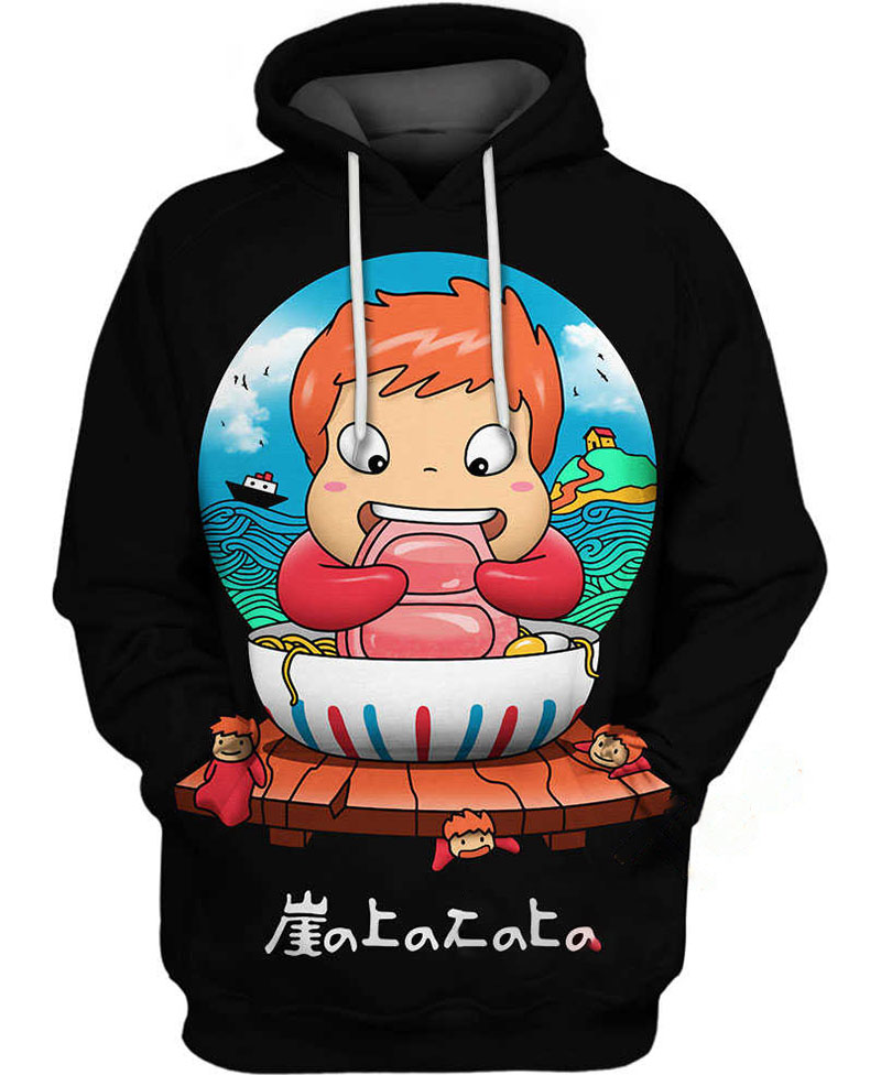 Ponyo Kids Hoodie 3D 1 Ponyo Kids Hoodie 3D