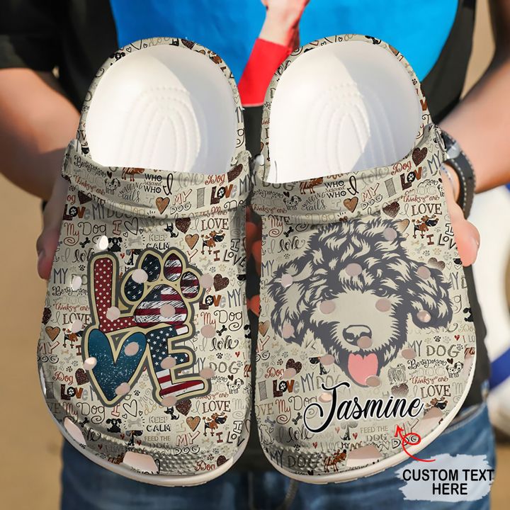 Poodle Personalized Love Vintage Crocs Clog Shoes 10 Poodle Personalized Love Vintage Crocs Clog Shoes