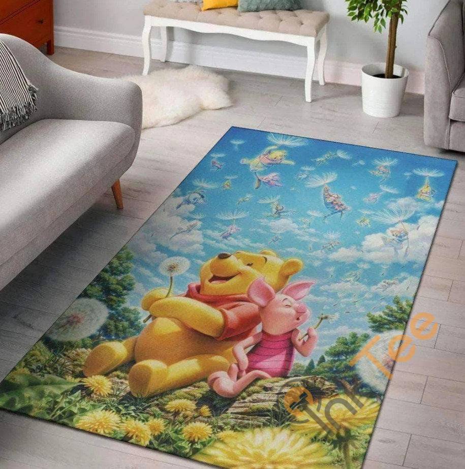 Pooh And Piglet Winnie The & Having Fun Disney Character Lover Rug