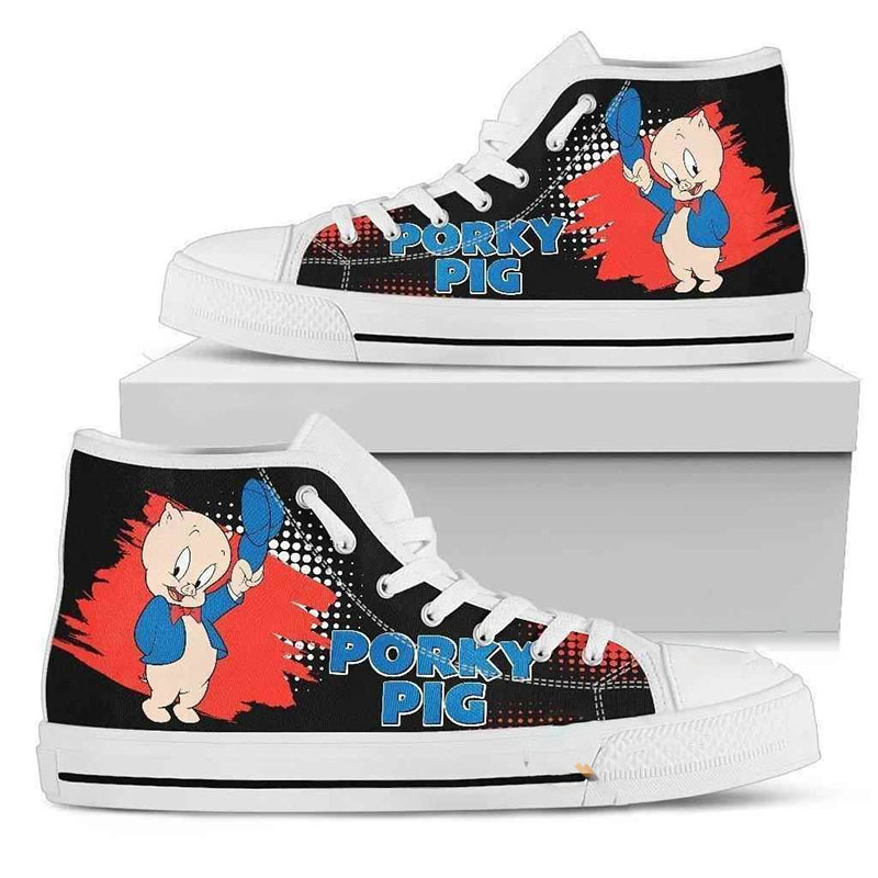 Porky Pig High Top Shoes