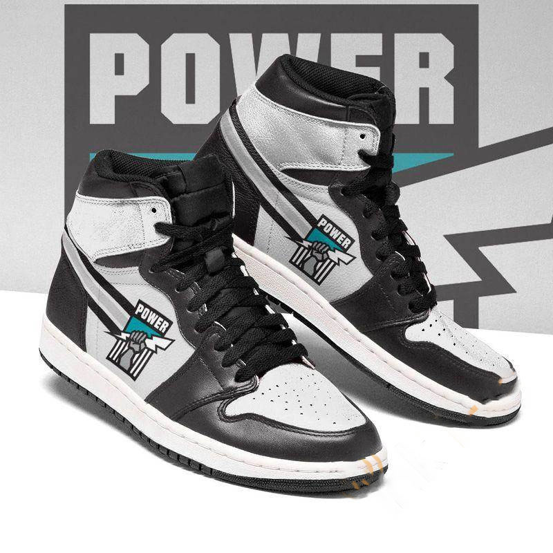 Port Adelaide Power Custom Sneaker Air Jordan Shoes