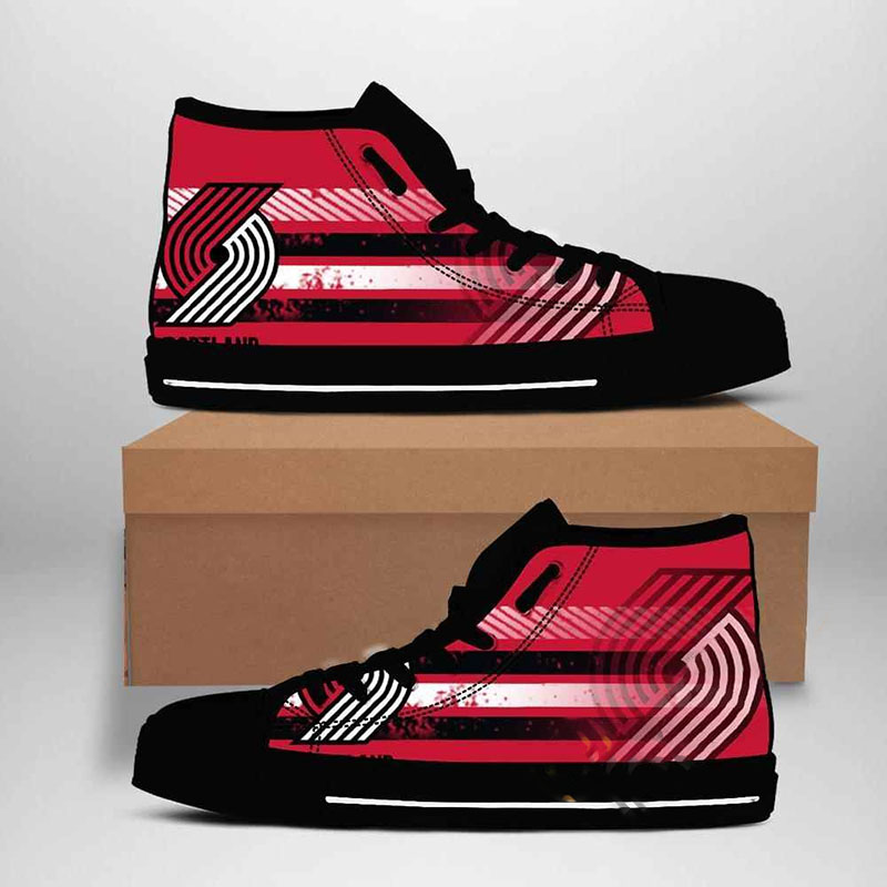 Portland Trail Blazers Nba Basketball High Top Shoes