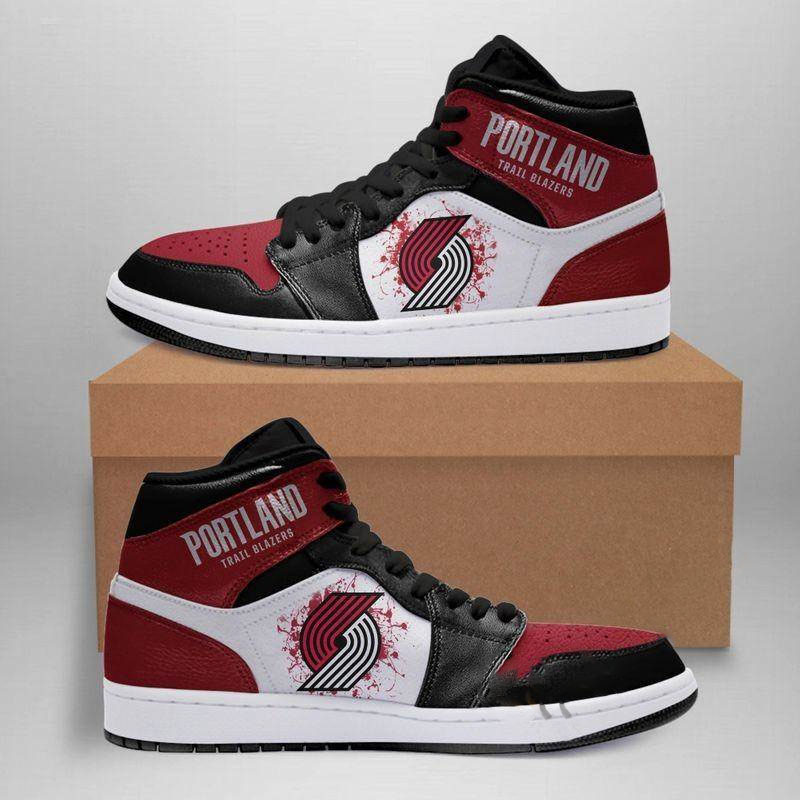 Portland Trail Blazers Nba Custom Air Jordan Shoes
