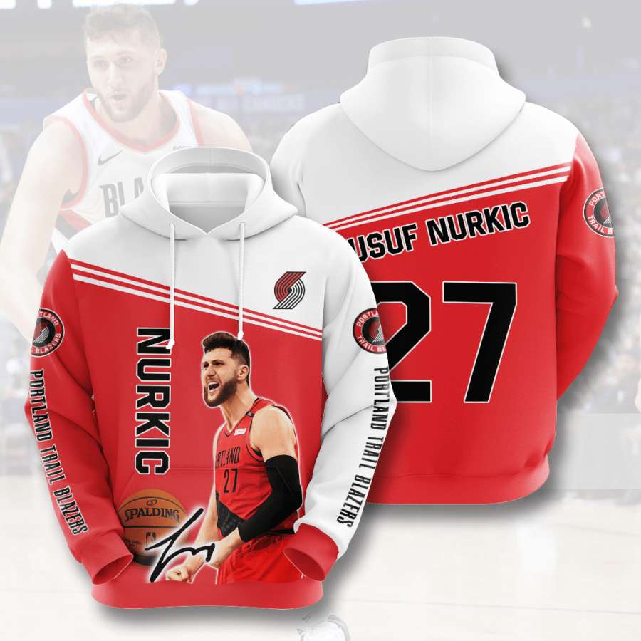 Portland Trail Blazers Custom Hoodie 3D 3 Portland Trail Blazers Custom Hoodie 3D
